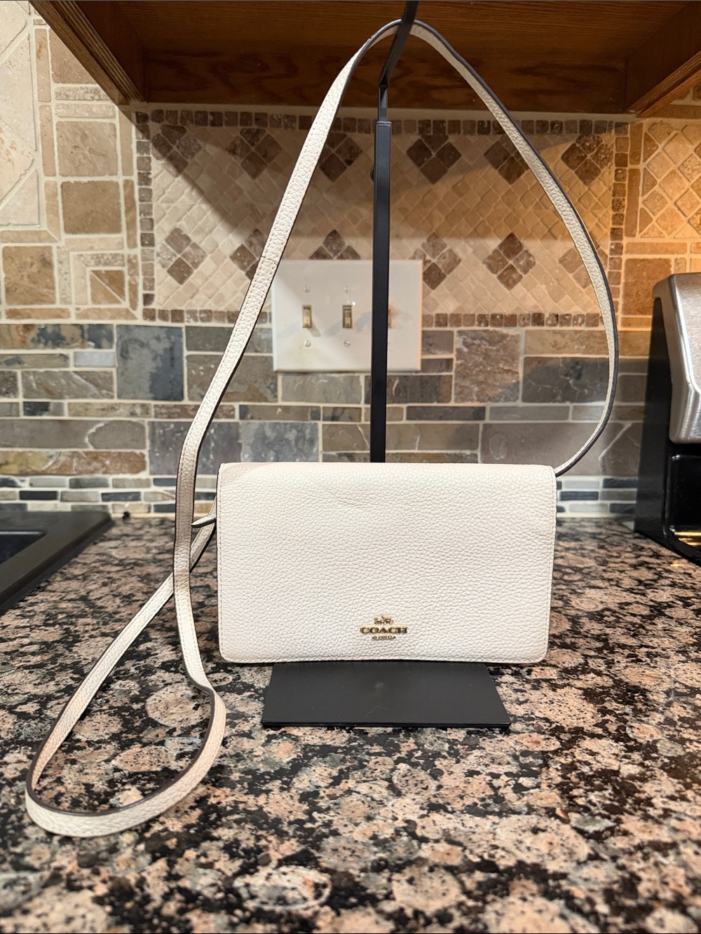 Coach Anna foldover crossbody clutch